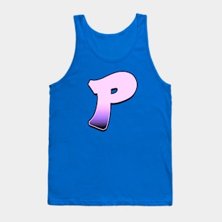Letter P - Pink fade Tank Top